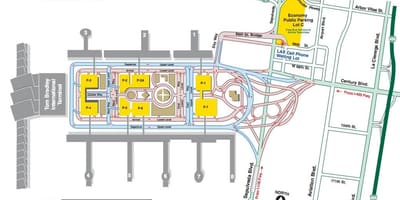 Аэрапорт Атланта Дэльта тэрмінал карце